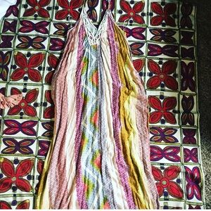 Multi colored maxi dress.